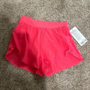Fast & Free Lululemon shorts, size 4, pink,